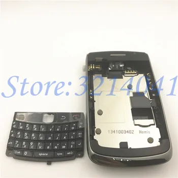 Uus Originaal täielik eluaseme BlackBerry 9700 Korpus Tagumine Aku Kaas Juhul +Klaviatuur +Pool-Nupp + Logo