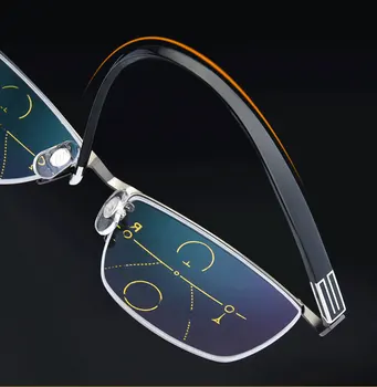 Uus Progressiivne Lugemise Prillid Meestele Bifocal Anti Blue Ray Multifocal Metallist Poole Raami Presbüoopia Prillid Naiste Gafas 1.5 2.5