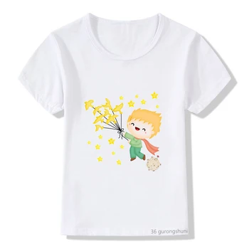 Uus t-särk cartoon väike prints, t-särgi suvel stiilis topid t-särk poiss kids t-särk suvel beebi tüdrukute särk lapsed riided