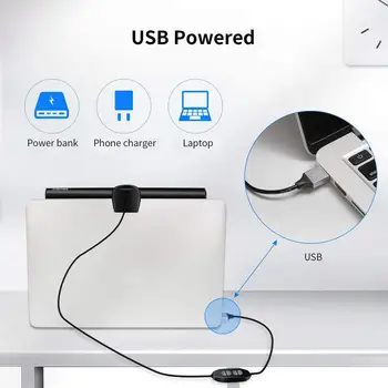 UUS USB LED Light Juhitava laualambid Jälgida Sülearvuti Ekraani Valgus Riba LED Desktop Tabel Lamp Silmade Kaitse Lugemise Lamp
