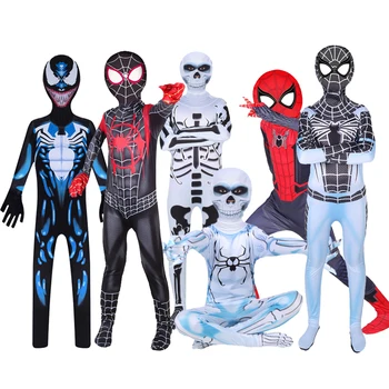 Uus venom kostüüm kids kombekas poistele symbiote spide kostüümid superheros Cosplay halloween kostüümid puhul lapsed
