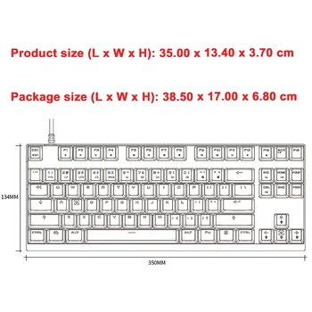 Uusim Motospeed CK82 RGB Mängude Mehaanilise Klaviatuuri Anti-Ghosting LED Taustvalgustusega USB-Juhtmega-Laser Klaviatuur PC Gamer Arvuti