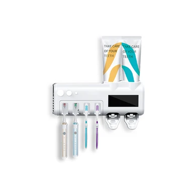 UV Sterilizer Hambahari Omanik Päikeseenergia USB-Automaatne Hambapasta Squeezers Dispenser Seinale paigaldatud Vannitoa Tarvikud