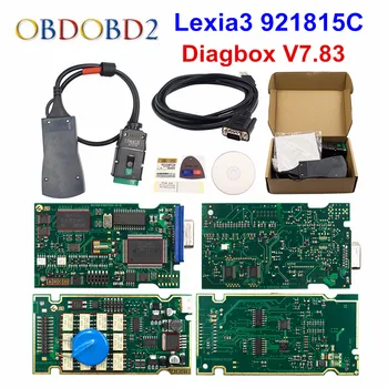 V9.68 Lexia 3 Täis Chip Lexia3 Diagbox V7.83 PP2000 V48/V25 Lexia-3 Firmware 921815C Jaoks Peugeot/Citroen Auto Diagnostika Tööriist