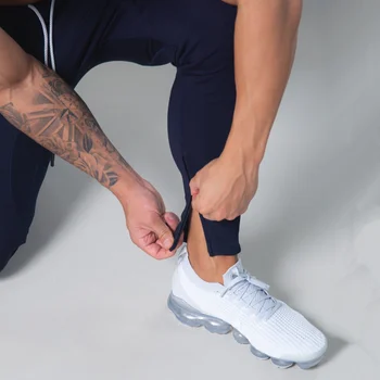 Vabaaja Püksid Meeste Joggers Sweatpants Sügisel Töötab Treening Slim Püksid Meeste Puuvillased Trackpants Jõusaal Fitness Kulturismis Põhjad