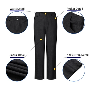 Vabaaja Püksid Naiste'High Pükste Vöökoha VONDA 2021 Naine Pliiats Püksid Elegantne Office Pantalons Pluss Suurus Pikkade Pükste