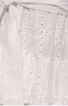 Valge Tikand Puuvill Kleidid 2019 Suvel Naiste Lühikesed Varrukad Vabaaja Beach Sundress Seksikas V-Kaelus, Seest Õõnes Välja Mini Kleit