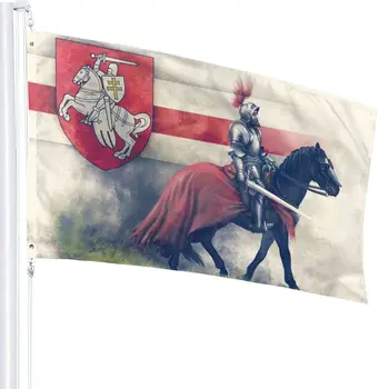 Valgevene valge ratsu pagonya lipu 3x5ft/90x150cm Kohandatud lipud