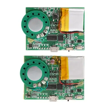 Valguse Sensor Tundlikku Klahvi Control MP3 Heli Taasesituse Circuit Moodul tervituskaardi, millel Kõlar Liitium Aku, USB-Download