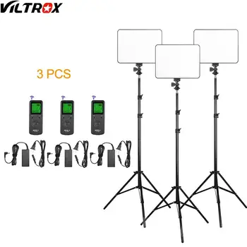 Viltrox VL-200 Pro Wireless Remote LED Video Studio Valguse Lamp Sale Bi-Color Juhitava + AC Adapter+2M Kerge seista Videokaamera