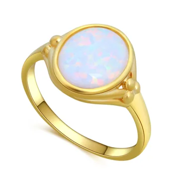 Vintage kuld sõrmus loodud tulekahju opaal naiste Partei vastuvõtt Mood ehteid Ringi OR922