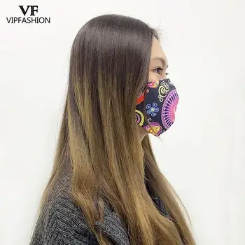 VIP FASHAION Värvi Sublimatsioon Maskid Mandala Õie Printida Mitmevärviline Mood Pestav Korduvkasutatavad Naistel Tolmu Suu Maskid