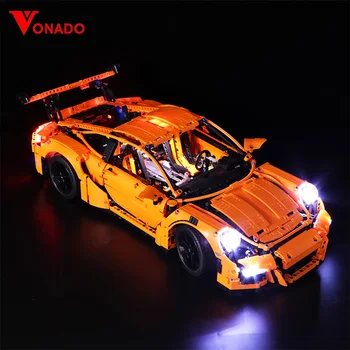 Vonado Led Light Komplekt ühildub Lego 42056 Porsche technic võidusõiduauto 20001 3368 Hoone Plokid, Tellised, Mänguasjad, Ainult Kerge