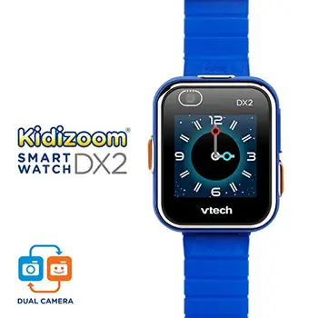 VTech 3480-193822 Kidizoom Smart Watch DX2-lapsed Smart Vaadata dual kaamera, sinise värvi