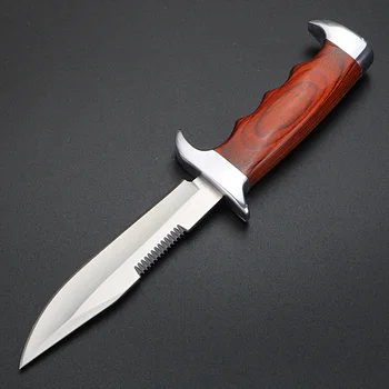 Väljas fikseeritud teraga nuga looduses ellujäämise lühike nuga suur kõvadus jahindus enesekaitseks nuga