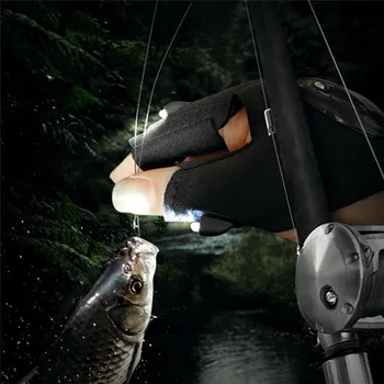 Väljas Kalapüügi Magic Rihm Fingerless Kinnas LED Taskulamp Torch Kate Ellujäämise Telkimine, Matkamine Tuled Mitmeotstarbeline Vahend Väljas