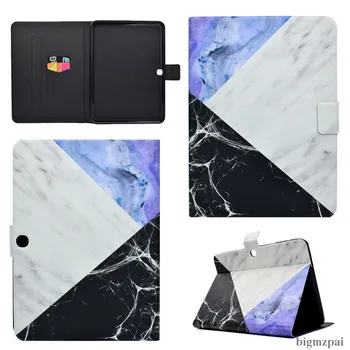 Värvikas Värvitud Case For Samsung Galaxy Tab4 10.1 T530 T531 T535 Smart Magnet Klapp Seista Raamatu PU Nahk Tablett Protector Kest