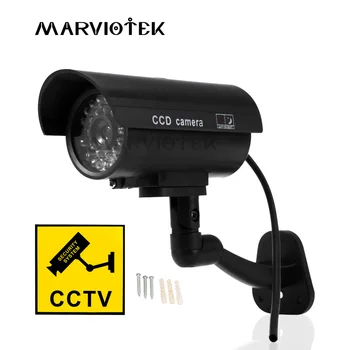 Võltsitud Dummy Kaamera Simulatsiooni CCTV Dummy Kaamera Väljas home security videovalve Mini Bullet Kaamera HD Vilkuv LED Valgus
