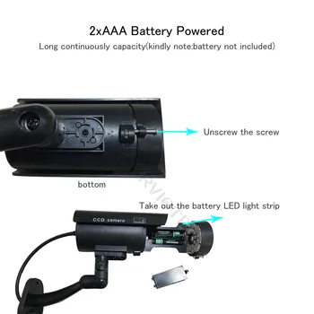 Võltsitud Dummy Kaamera Simulatsiooni CCTV Dummy Kaamera Väljas home security videovalve Mini Bullet Kaamera HD Vilkuv LED Valgus