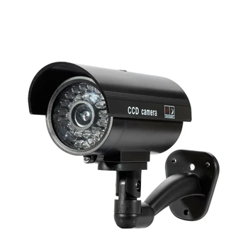 Võltsitud Dummy Simulatsiooni Bullet Kaamera Veekindel Väljas Sise Julgeoleku CCTV Järelevalve Kaamera Punane LED Vilgub