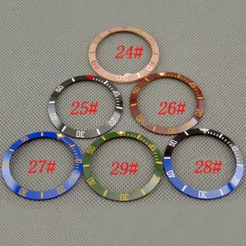Võru Väljaspool läbimõõt 38 mm, siseläbimõõt : 30.8 mm Sinine/must/ keraamilised bezel sisestage sobivad mehaaniline mens watch