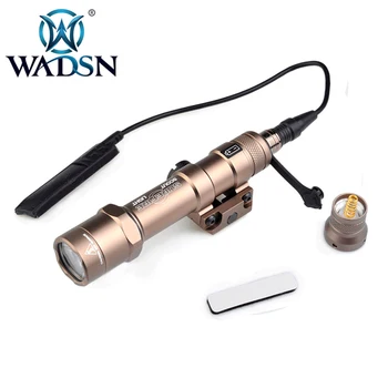 WADSN Softair Taskulamp SF M600B MINI SCOUT LIGHT+LA-PEQ15 RED Dot IR Laser Valge Valgus Taktikaline Suurendatud Rõhk Pad Lüliti