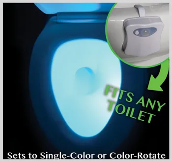 Wc Öö LED Lamp Smart Vannituba Inimeste Algatusel Aktiveeritud PIR 8 Automaatne Värvide RGB Taustvalgus Wc-Pott Tuled