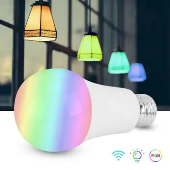 WiFi Smart Lamp E27 RGB LED Lambi Tööd Alexa/Google Kodus 85-265V RGB+Valge Juhitava Taimeri Funktsioon Magic Lamp Dropship