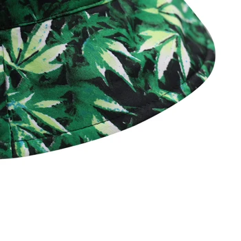 Winfox Naised Mehed Kalapüük Müts Maple Leaf Tikandid Panama weed Kopp Müts Päikese Korter Top Kalamees, Kübarad, Mütsid Boonie