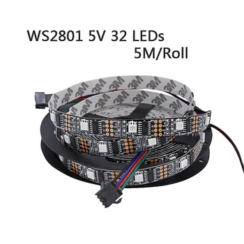 Ws2801 Välise IC-full-color dual-signaali 5V 32 lamp programmeeritav led lamp koos väljas engineering sisekujunduses kerge ba