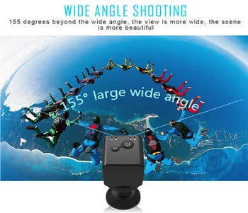 Wsdcam FULL HD 1080P Mini Kaamera, WIFI, Kaamera SQ13 SQ23 SQ11 SQ12 öönägemis-ja Veekindel Shell CMOS Sensor Diktofon, Videokaamera