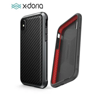 X-Doria Riigikaitse Lux Dropshield Case For iPhone X-XR, XS Max Sõjalise Klassi Tilk Testitud Case For iPhone XR, XS Max Alumiiniumist Kate