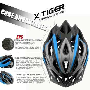 X-TIGER XC RADA Jalgrattasõit Kiiver Müts EPS+PC Kate MTB Jalgratta Kiiver Integreeritud-hallituse Jalgrattasõit Mägi Jalgratta Kiiver