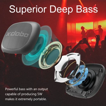 XDOBO Mini Väljas Traadita BT5.0 Bluetooth-Kõlarid Mitmeotstarbeline Portatiivne Mobile Power Veekindel Subwoofer Bass 8h Queen1996