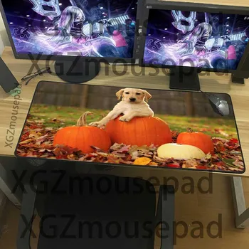 XGZ Loomade Lemmiklooma Koera Kõrvits Kohandatud Large Mouse Pad Black Täppis-Lukk Serv Office Arvuti Laua Mat Non-slip 900x400/900x300