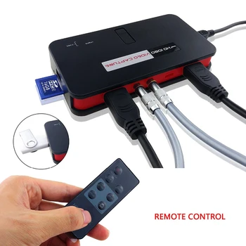 Y&H HD 1080P Mängu Capture Card USB-Kõvaketta/SD-Kaardi Video Capture Toetab Mic in HDMI/YPBPR/AV