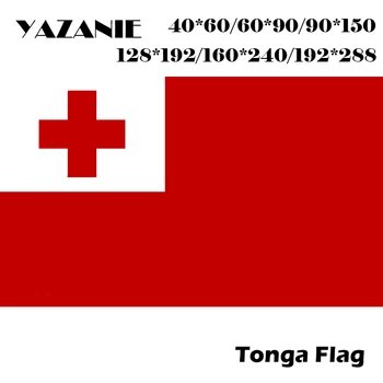 YAZANIE 60*90cm/90*150cm/120*180cm/160*240cm Tonga Lipp Suur Suur Tongan Lipud Ja Vimplid 2x3 jalga Custom Made Jalgpalli Lipp