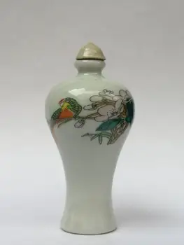 YIZHU CULTUER KUNSTI Kollektsioon Vana Hiina Famille tõusis Portselan Maali Lilled, Linnud, Nuusktubakas Pudelite Kaunistamiseks Kingitus