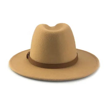 YY Naiste Vintage Lai Nokk Fedora Müts Floppy Panama Müts Pandla ühise Põllumajanduspoliitika Mehed Viltkübarad YY20078