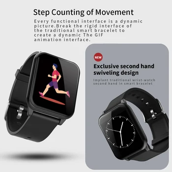 Z02 Smart Watch Värvi Ekraan Sport Pedometer Südame Löögisageduse Monitor Push Sõnum iOS Android Fitness Tracker Käepael