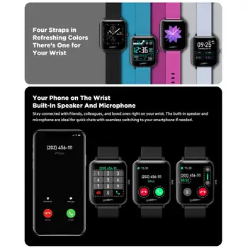 Zeblaze GTS Bluetooth Helistamine Smartwatch IP67, Veekindel 1.54 tolli DIY IPS Värvi Puutetundlik pulsikell Smart vaadata