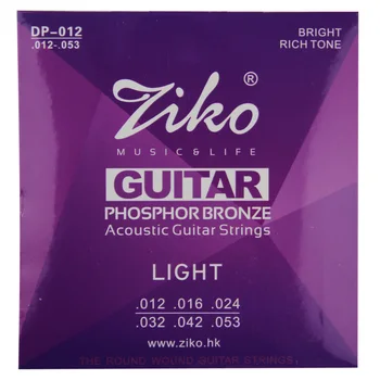 Ziko Akustiline Kitarr Strings Phosphor Bronze EXTRA LIGHT Stringe Kitarri Osad DP-010/011/012 Kuusnurk Alloy Core