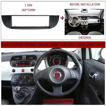 Üks Din Auto DVD/CD-Raadio Stereo Sidekirmega Panel Frame Adapter Kriips Komplekt Fiat (500) 2007-CD Sisekujundus Paigaldada Raami Komplekt 182*53mm